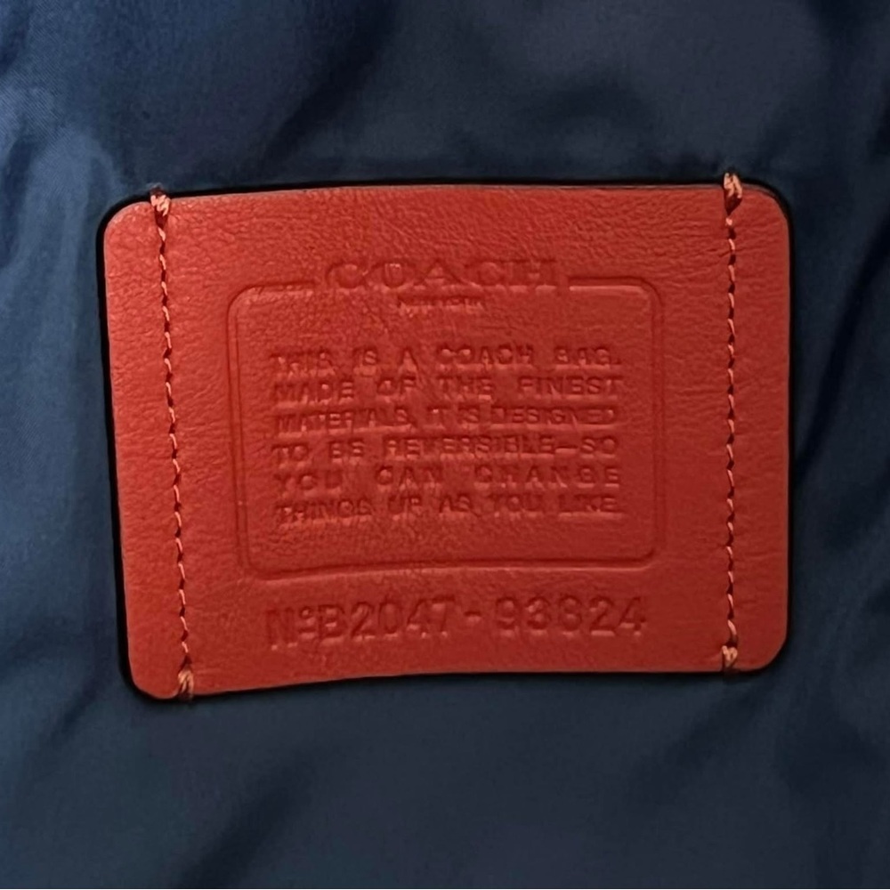 93824- Coach Reversible Pacer Tote In Signature Cordura Fabric With Coach Patch - Picture 9 of 16